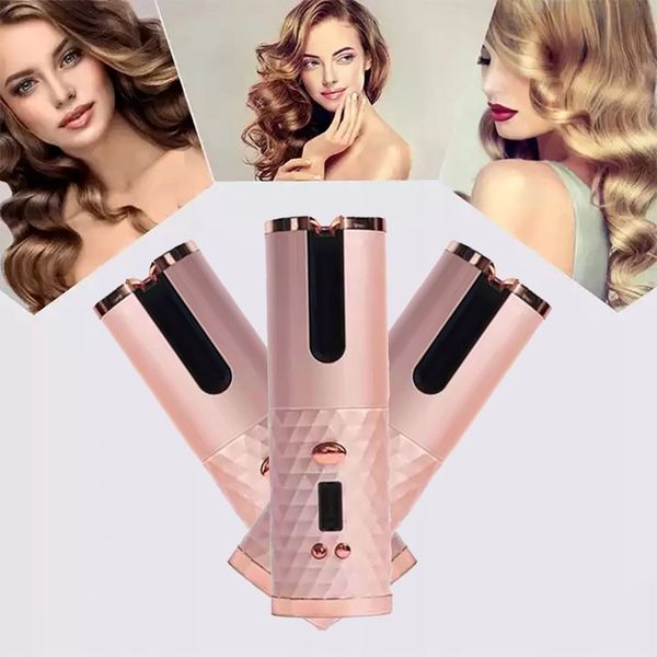 CERAMICZNA Lokówka automatyczna do włosów OBROTOWA fale loki 3000 mAh timer zdjęcie 13