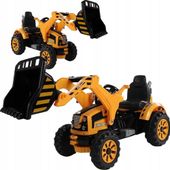 Traktor na akumulator z Łyżką Koparka Pomarańczowy