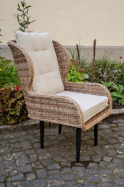 Elegancki fotel APERTO okrągły technorattan zdjęcie 3