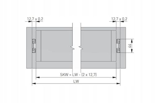 Prowadnica kulkowa GTV push open do szuflad 500 mm pełny wysuw udźwig na Arena.pl