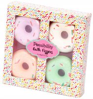 Zestaw na prezent kule do kąpieli donuty 4 x 60g