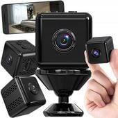 Mini kamera szpiegowska SMART detekcja ukryta kamerka Mała WIFI 4K +Uchwyt