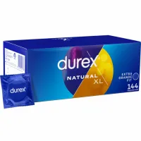 durex natural xl 144 szt. - prezerwatywy powiększone, lateksowe