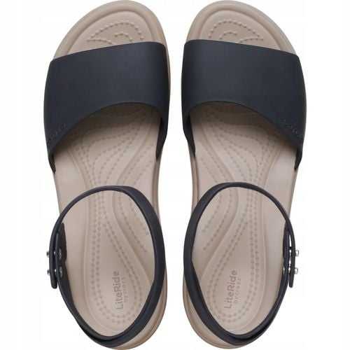 Damskie Sandały Koturn Crocs Brooklyn Ankle Strap 209406 Wedge 37-38 na Arena.pl