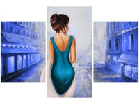 90X60CM OBRAZ OBRAZ FRANCUZKA SUKNI TRZY OBRAZY