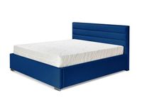Łóżko tapicerowane CEZAR granatowy 120x200