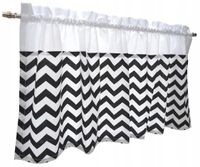 ZAZDROSTKA firana kuchenna zyg zak czarna 150x40