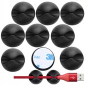 Uchwyt do Kabli Uchwyty Samoprzylepny do Kabli na Kable do Mocowania