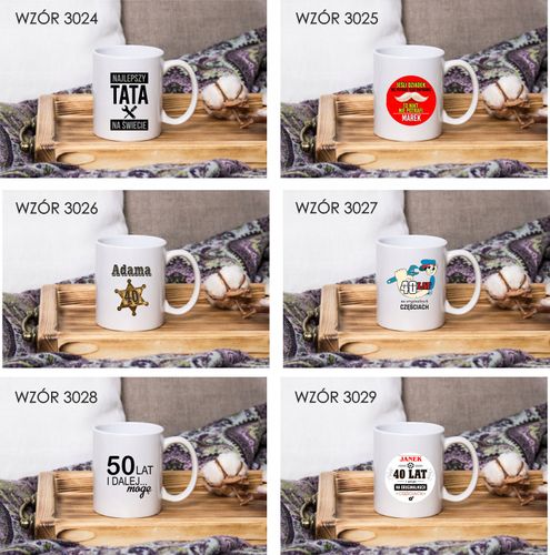 Kubek z nadrukiem napis PREZENT dla DZIADKA na Arena.pl