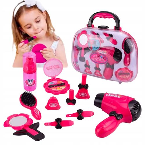 ZESTAW FRYZJERSKI W WALIZCE SALON PIĘKNOŚCI DLA DZIECI SUSZARKA AKCESORIA na Arena.pl