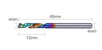 Frez 1-ostrzowy typu DownCut, negatyw, VHM Rozmiar: Ø4x12x4Dx45L