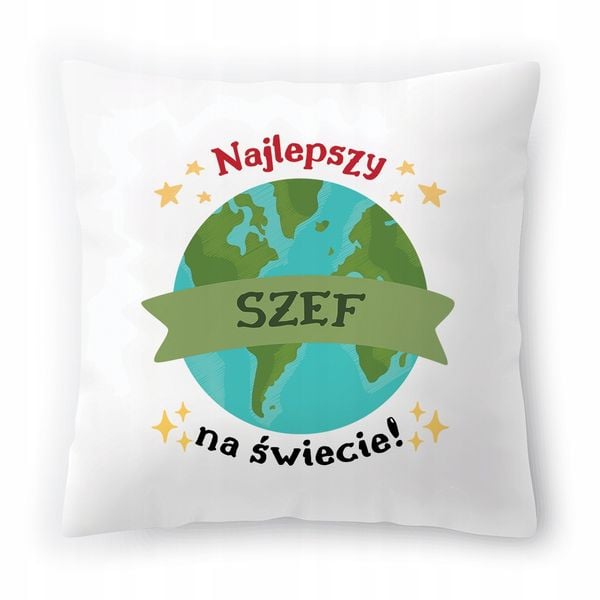 Dla Szefa Poduszka Na Urodziny Na Prezent Z Nadrukiem Ze Zdjęciem zdjęcie 1