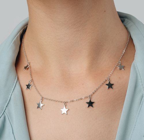 Naszyjnik srebrny "Star&Star" na Arena.pl