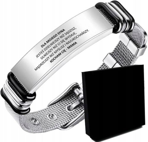 BRANSOLETKA PREZENT DLA SYNA OD MAMY TATY GRAWER na Arena.pl