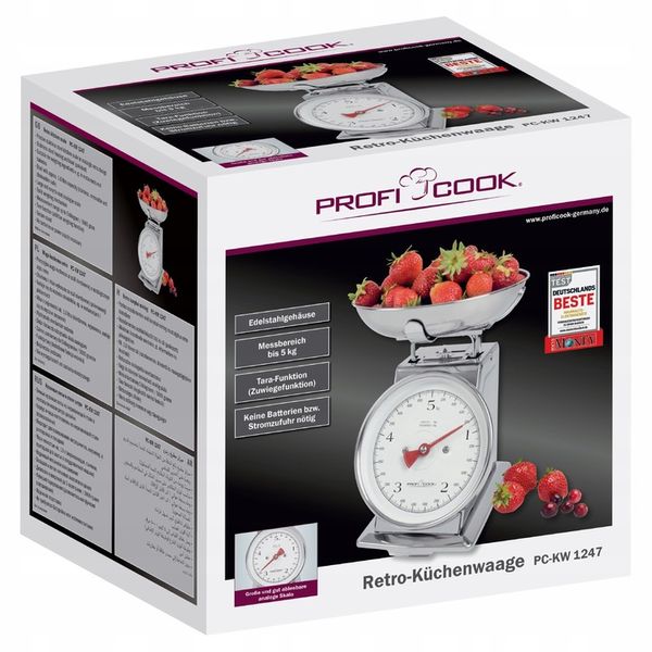 PRECYZYJNA WAGA KUCHENNA ANALOGOWA PROFICOOK PC-KW zdjęcie 5