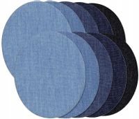 ŁATKI 10 szt zestaw naprasowanki TERMO ŁATA jeans  F72_Kółka_2_Paczki