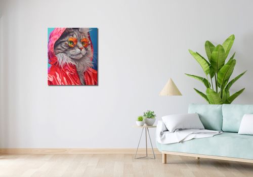Obraz 60x70cm Kot w Stylu na Arena.pl