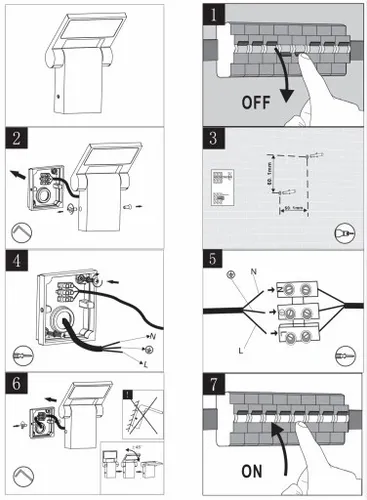 Lampa elewacyjna KINKIET ogrodowy NEO LED 11701 DG - Oświetlenie zewnętrzne na Arena.pl