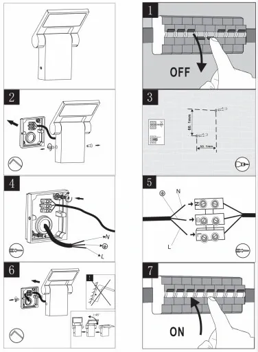Lampa elewacyjna KINKIET ogrodowy NEO LED 11701 DG - Oświetlenie zewnętrzne zdjęcie 7