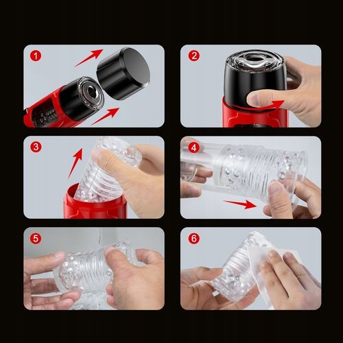 Automatyczny masturbator dla mężczyzn z 7 obrotowymi trybami na Arena.pl