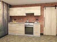 Zestaw mebli kuchennych Salwador TANIE Sonoma Blat