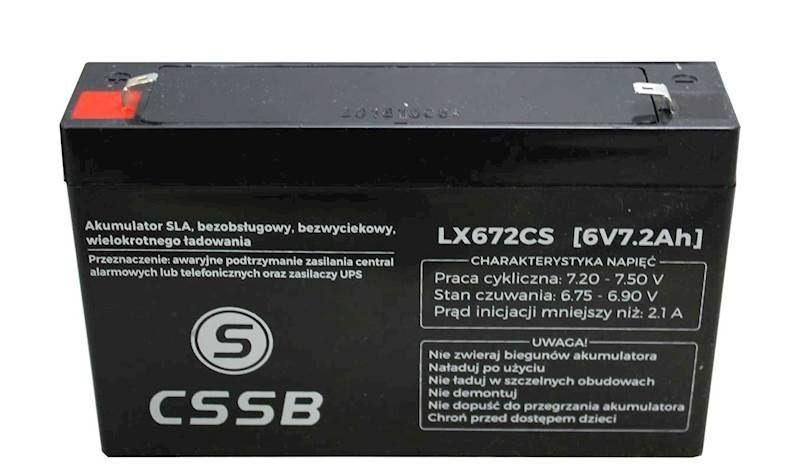 AKUMULATOR 6 V 7,2 AH zdjęcie 2