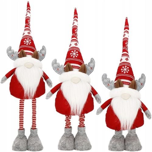 RENIFER KRASNAL ŚWIĄTECZNY TELESKOPOWY duży GNOM wysoki 80cm REGULOWANY na Arena.pl