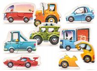 Zestaw Puzzle Autka Auta Samochody Układanie Wzory Cubika 15245