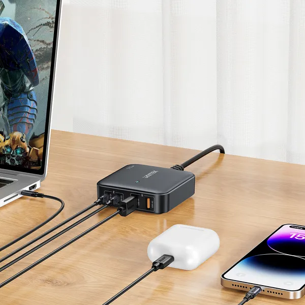 Unitek Ładowarka biurkowa GaN 70W 2xUSB-A 2xUSB-C zdjęcie 3