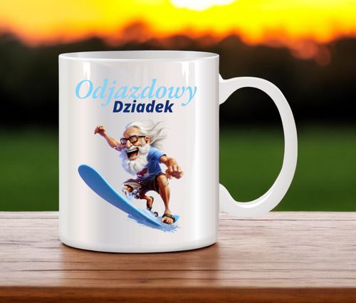 KUBEK Z NADRUKIEM ŚMIESZNY PREZENT DZIEŃ DZIADKA URODZINY IMIENINY DZIADEK na Arena.pl