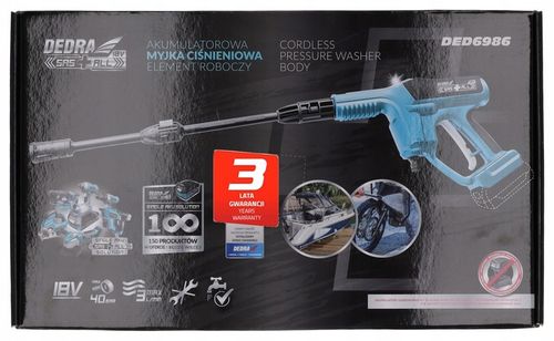 MYJKA CIŚNIENIOWA DEDRA SAS+ALL 18V Wąż 5m 40bar Lekka AKUMULATOROWA na Arena.pl