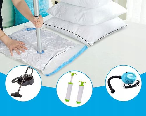 WORKI PRÓŻNIOWE TORBY NA UBRANIA ZESTAW 14szt -5 ROZMIARÓW- +POMPKA na Arena.pl