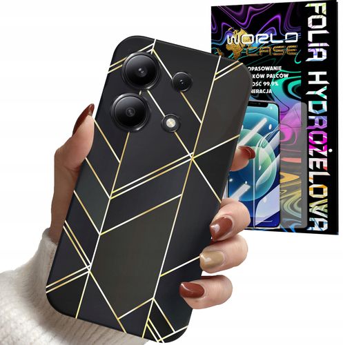 ETUI CASE DO XIAOMI NOTE 13 4G - MARMUREK GEOMETRYCZNE DLA KOBIET + FOLIA na Arena.pl