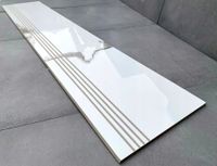 BIAŁY MARMUR NA SCHODACH - stopnica 120x30 POŁYSK