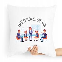 Poduszka Prezent Dla Szefa Najlepszy Szefowa Z Nadrukiem Ze Zdjęciem