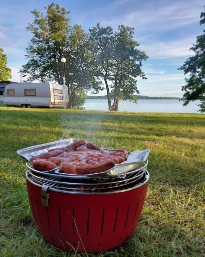 GRILL OGRODOWY WĘGLOWY BEZDYMNY LOTUS PRZENOŚNY STANDARD TORBA OCHRONNA zdjęcie 13