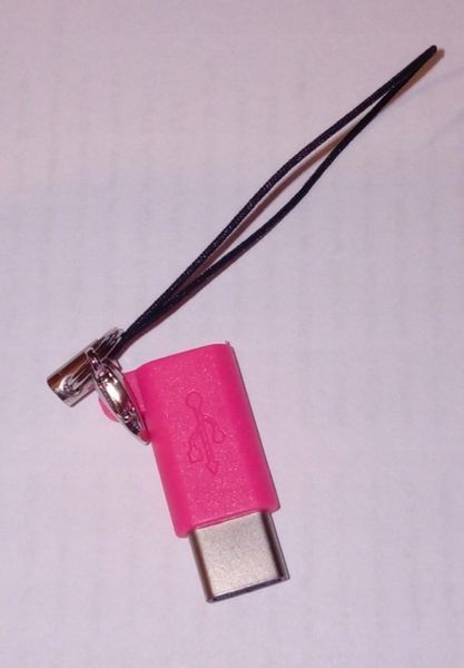Przejściówka adapter micro typ c pink HTC LG Sony zdjęcie 3
