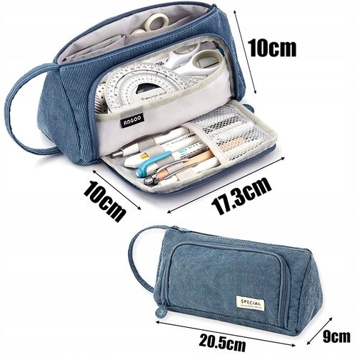 Duży Piórnik 3W1 Rozkładany Kosmetyczka Saszetka na Arena.pl