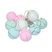 ND32_E20 E20 GIRLANDA KULE ŚWIECĄCE 10SZT 6CM 2M