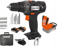 WIERTARKO WKRĘTARKA 20V 2xAKU BITY WALIZKA + LAMPA