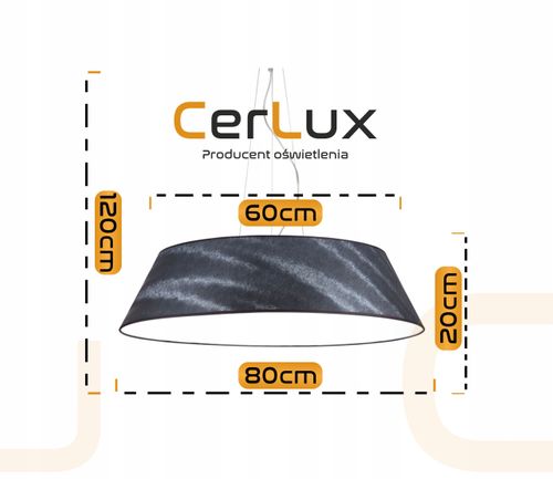 Lampa wisząca Stożek 80x60 cm na Arena.pl