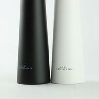 ZESTAW RĘCZNYCH MŁYNKÓW DO MIELENIA SOLI PIEPRZU PRZYPRAW BIAŁY I CZARNY