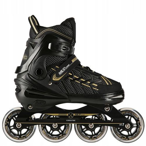 ŁYŻWOROLKI ROLKI Rekreacyjne Męskie Damskie Regulowane PU100 ABEC7 r. 43-45 na Arena.pl