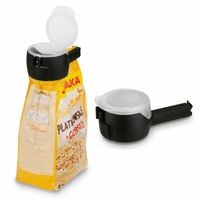 klips do zamykania opakowań z dozownikiem 6x4,5x13cm czarny