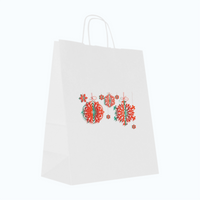 Torby świąteczne duże 32 x 12 x 41 cm kolorowe bombki