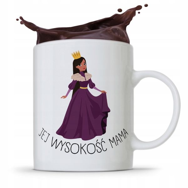 Kubek Prezent Dla Mamy Matki Jej Wysokość Mama Z Nadrukiem Ze Zdjęciem zdjęcie 1