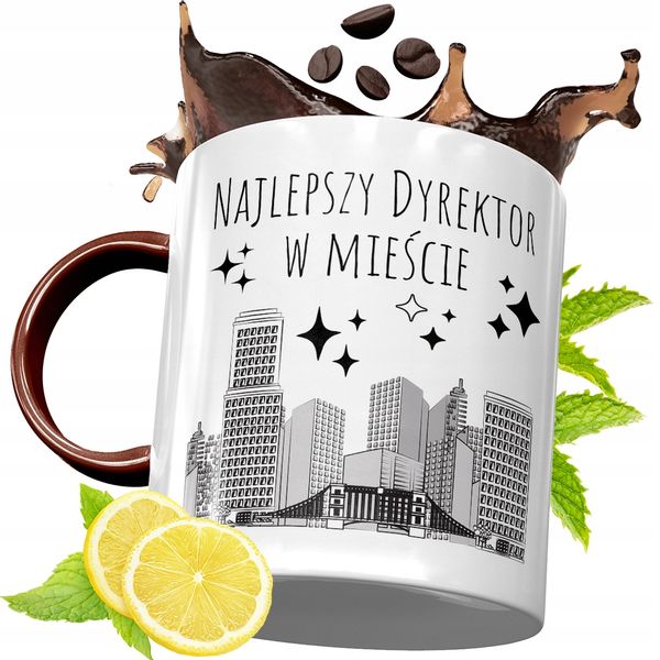 Kubek Bordowy Dla Dyrektora Na Urodziny Prezent Z Nadrukiem Ze Zdjęciem zdjęcie 1