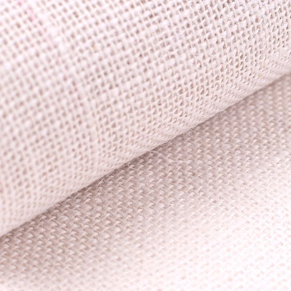 Tkanina jutowa biała 15 cm - na metry zdjęcie 2