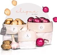 Bawełniane worki na warzywa do spiżarni 3sztuki