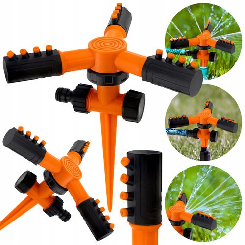 Zraszacz ogrodowy wbijany obrotowy trójramienny zraszacz VERGIONIC na Arena.pl